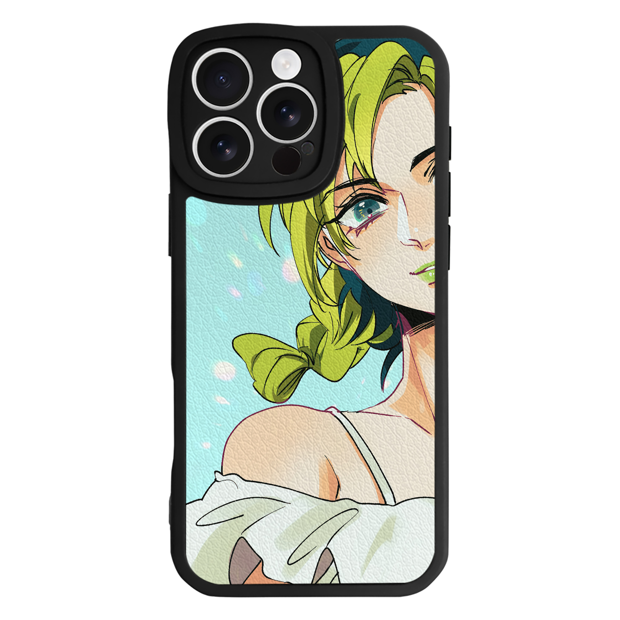 （画像用） ジョジョの奇妙な冒険 JoJo's Bizarre Adventure 【iPhone 16シリーズ対応】シリコンスマホケース（レザー調） 材質：シリコン
